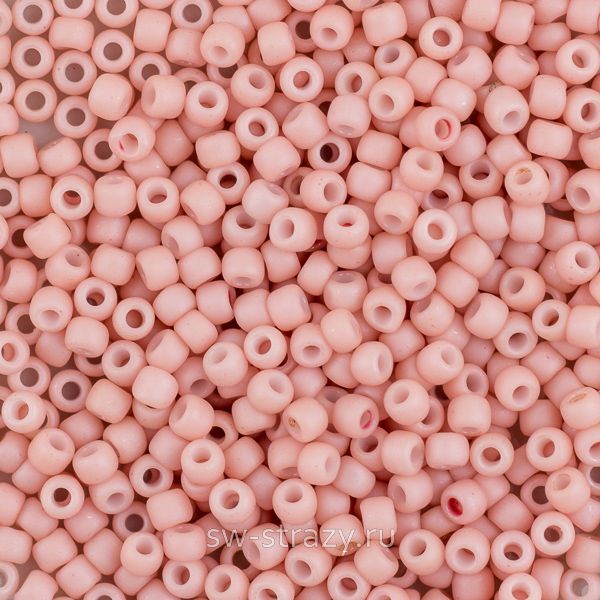 Бисер круглый 11/0 #0764 Непрозрачный матовый пастель креветка