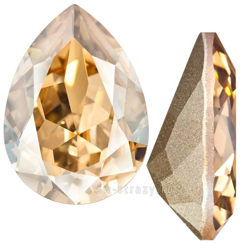 Кристаллы 4320 8x6 mm Crystal Golden Shadow