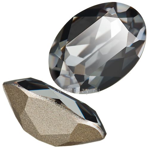 Кристаллы 4120 14x10 mm Crystal Silver Night