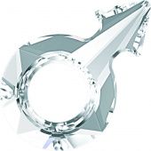 Кристаллы 4878.Прозрачные 18x11,5 mm.Отверстие 5,9 Crystal