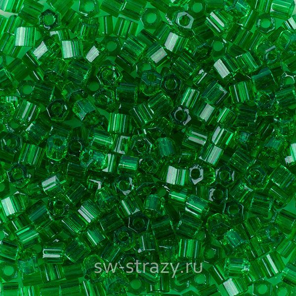 Шестиугольный 11/0 #0007B Темно-зеленый