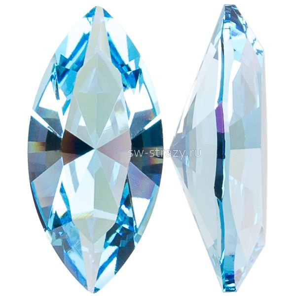 Кристаллы 4228 15x7 mm Aquamarine Ignite