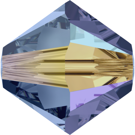 Бусины 5328 4 mm Montana AB 2X