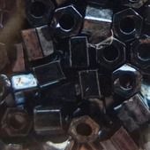 Шестиугольный 11/0 #0081 Металлизированный, гематит