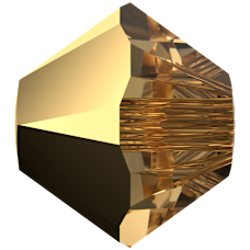 Бусины 5328 4 mm Crystal Aurum 2er