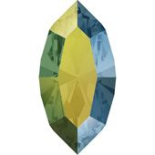 Кристаллы 4228 15x7 mm Crystal Iridescent Green