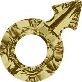 Кристаллы 4878 30x19 mm.Отверстие 9,7 Crystal Golden Shadow