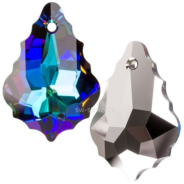 Кулоны 6090 22x15 mm Crystal Meridian Blue