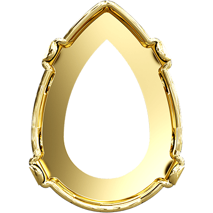 4320/S 18x13 mm 3PH203 Light Gold Plating